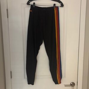 Aviator Nation 5 Stripe Sweatpants - Charcoal